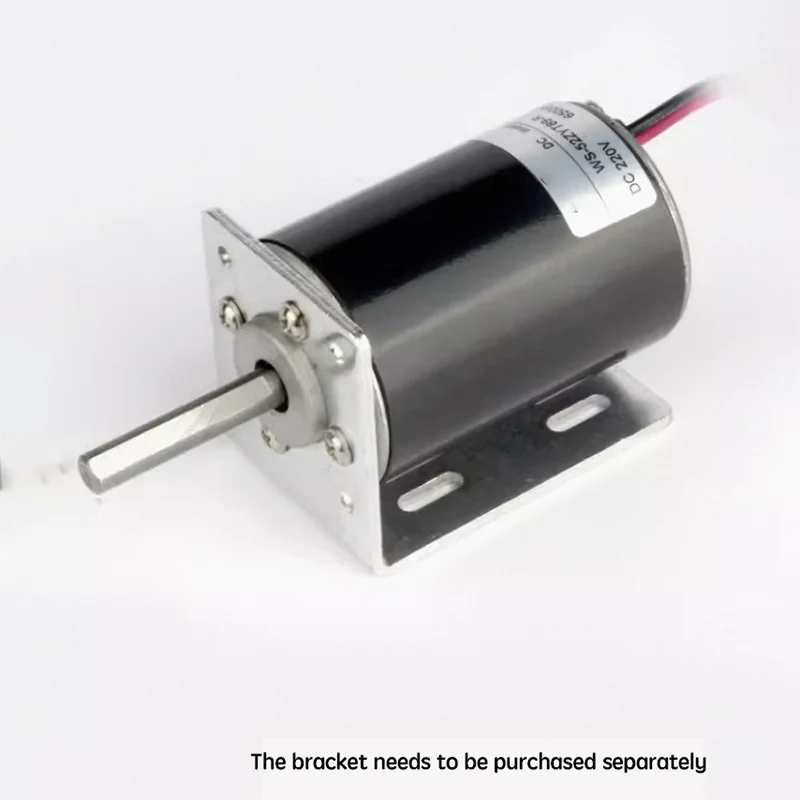 4500/6500rpm 52ZY 220V DC Motor High Power Long Axis Speed Control High Speed Small Motor for Belt Sander/egg beater/lawn mower