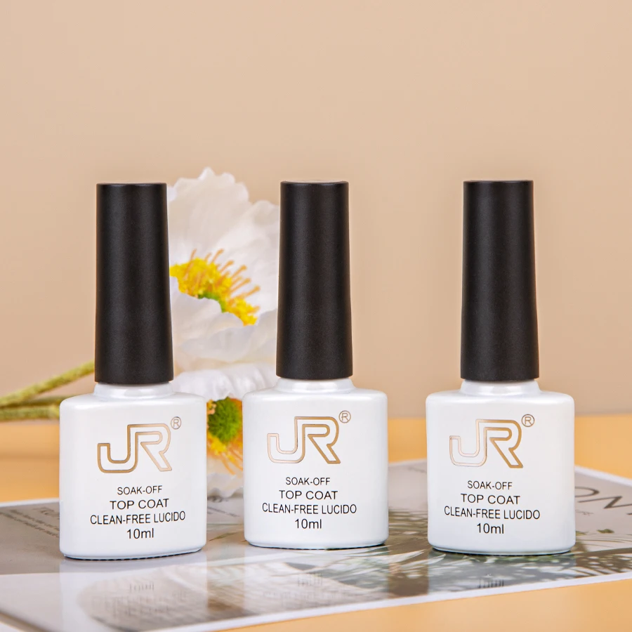 JR 6 قطعة 10 مللي هلام طلاء الأظافر مجموعة أعلى هلام قاعدة هلام عدة UV LED نقع قبالة البولندية المنزل لتقوم بها بنفسك معطف فوقي قاعدة معطف الهدايا #6