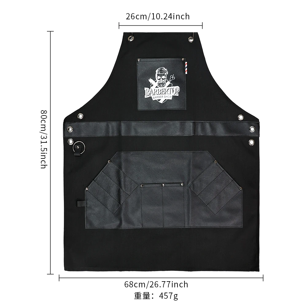Waterproof Barber Apron with Storage Pocket
