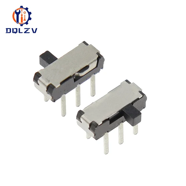 MSK-22D18 MINI przełącznik suwakowy 2P2T DPDT DIP 6Pin boczne suwaki Mini przełączniki dwupozycyjne mikro przełączniki suwakowe czarny