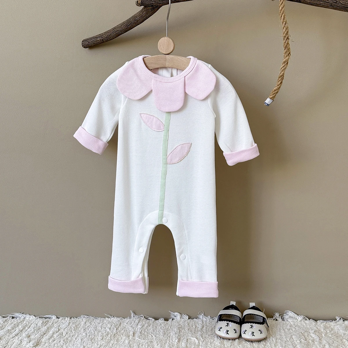 

Cute Cartoon Long Sleeve Bodysuit Baby Rompers Boys And Girls Newborn Casual Autumn Jumpsuit 0-1 Years Old Infants Clothing