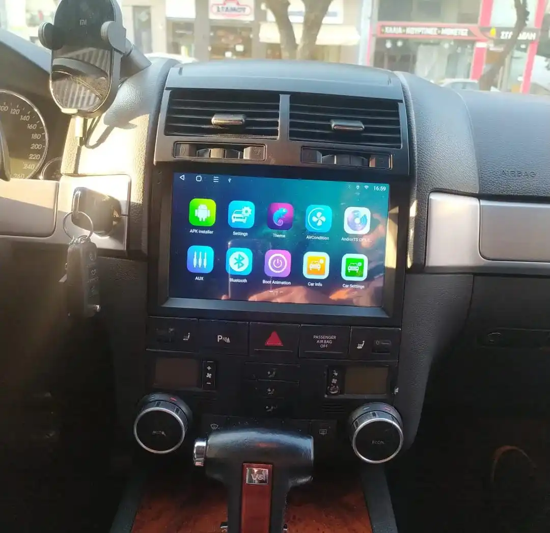 CarPlay Android 14.0 8G Ram Car Radio Stereo Video Audio Player GPS Navigation For Volkswagen Touareg 2002 - 2010 DVD Cassette