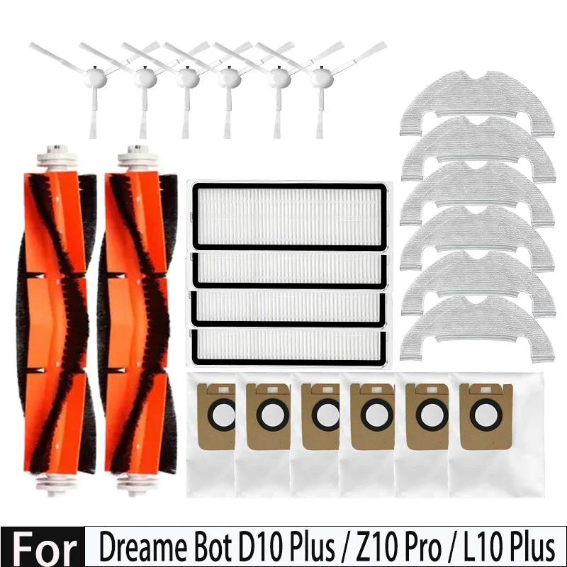 Для аксессуаров Dreame Bot D10 Plus / RLS3D / Z10 Pro / L10 Plus, фильтр, пылесос, мешок для пыли, часть робота-пылесоса Для аксессуаров Dreame Bot D10 Plus / RLS3D / Z10 Pro / L10 Plus, фильтр, пылесос, мешок для пыли, часть робота-пылесоса