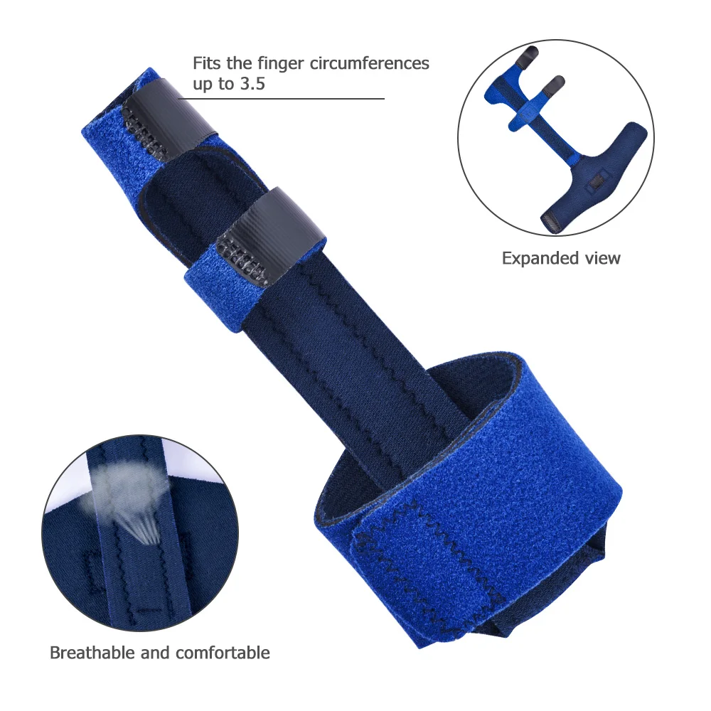 Splint Tendon Sheath Protector Finger Splint Brace Adjustable Detachable Protective Finger Gloves