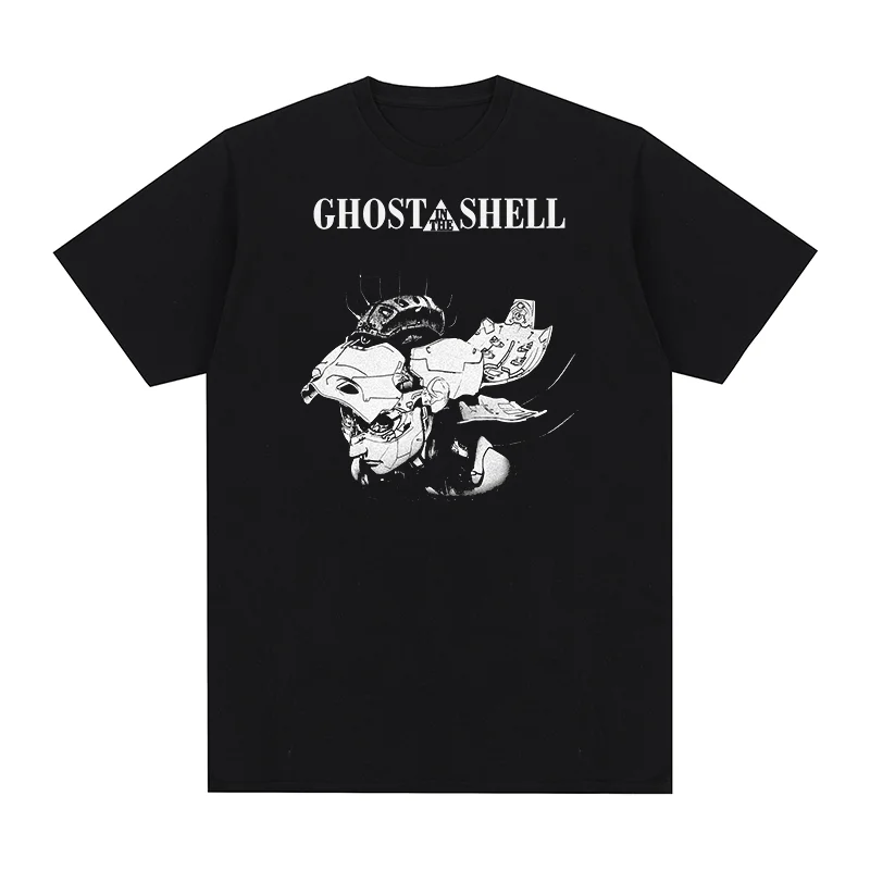 Camiseta Vintage Ghost In The Shell, camiseta de algodón para hombre con estampado de anime Akira Jin Roh PATLABOR, camiseta nueva para mujer