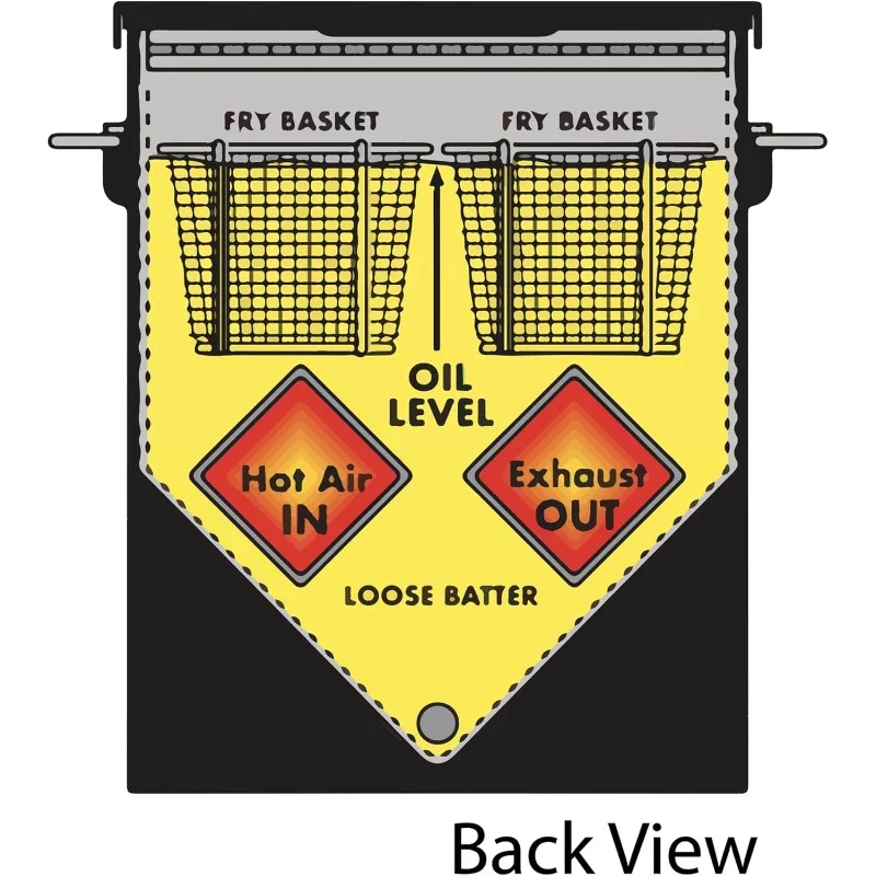 Friteuse à bayou en acier inoxydable, comprend 2 paniers à mailles en acier inoxydable, vanne de vidange Therye.com, haute pression Sochi, 700-701, 4 gal