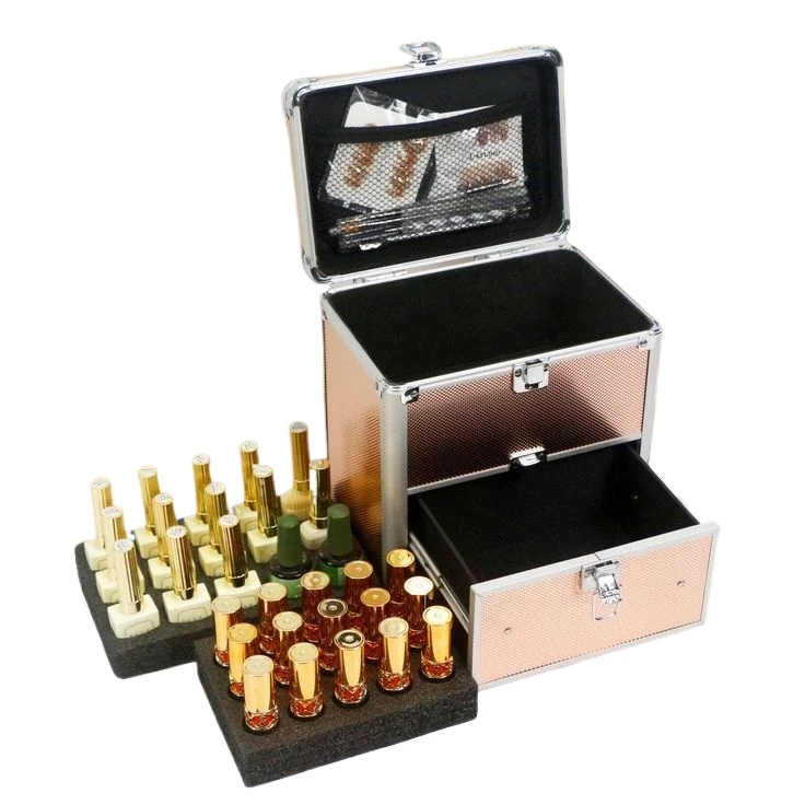 

New Brand Makeup Box Artist Beauty Cosmetic Cases Make Up Bag Tattoo Nail Multilayer Storage Organizer Essential Oil Package