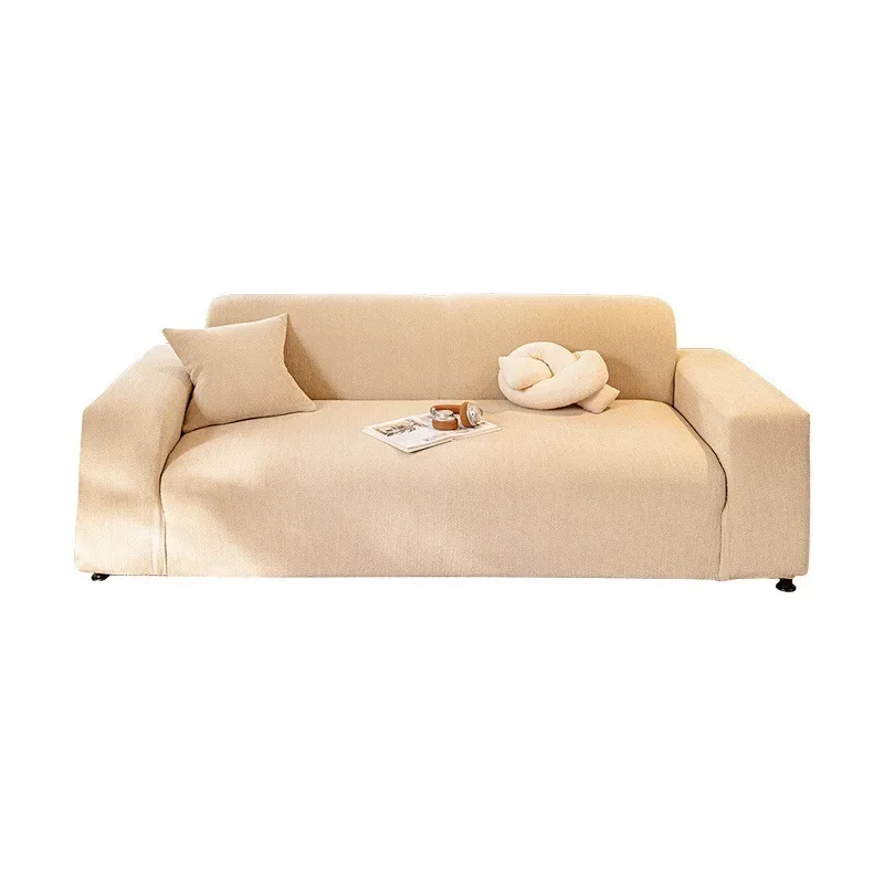 Imitation cotton and linen sofa cover, high-end sense universal in all seasons, anti-cat scratch cover