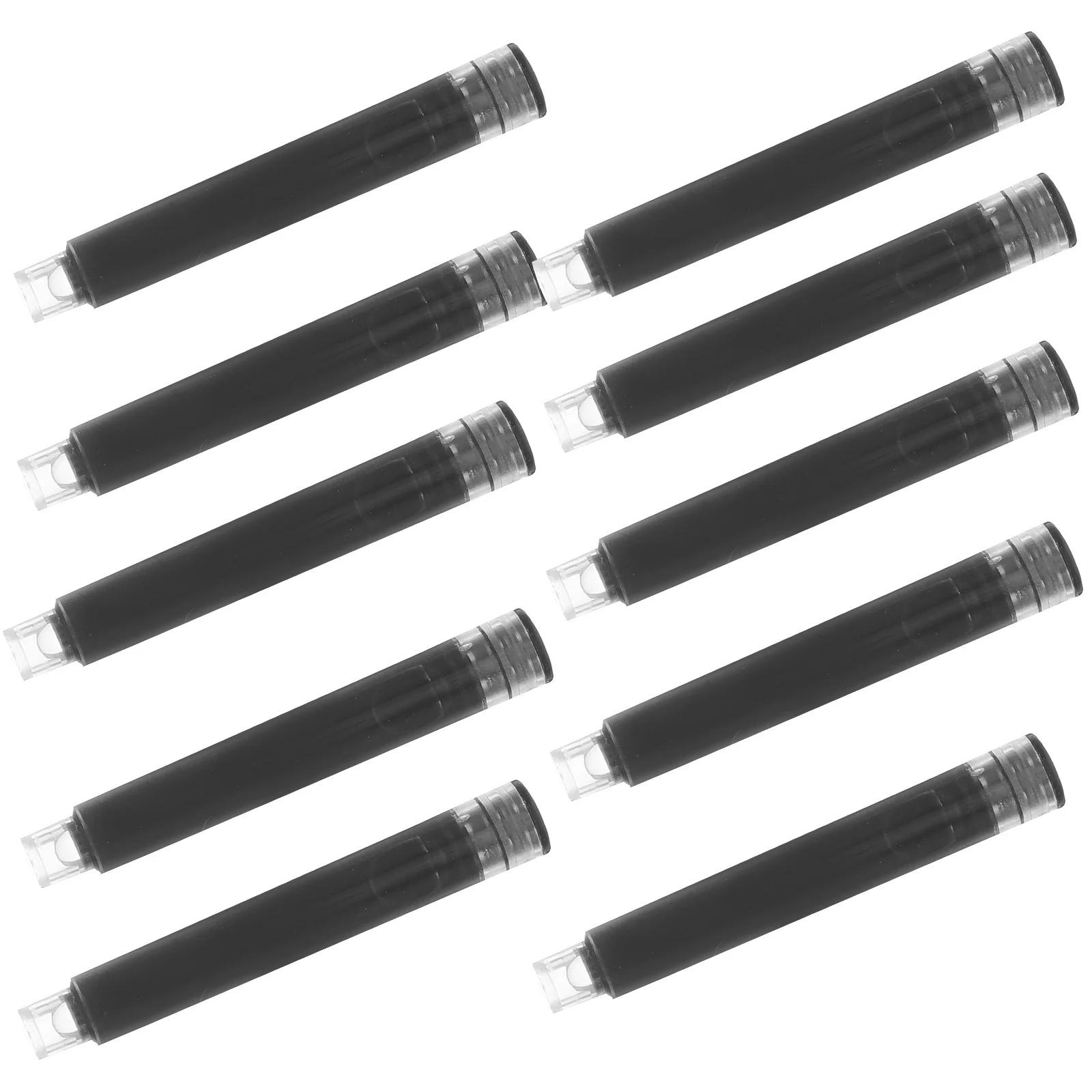 

1 комплект, сменные картриджи для перьевой ручки, быстросохнущие черные сменные картриджи для гладкого письма, идеально подходящие для школы, практики почерка