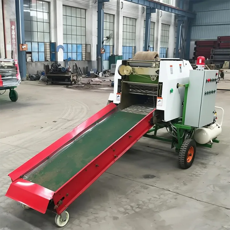 High Capacity Silage Baler Machine Auto Binding and Film Wrapping for Alfalfa Straw and Hay Silage Baler Machine Supplier