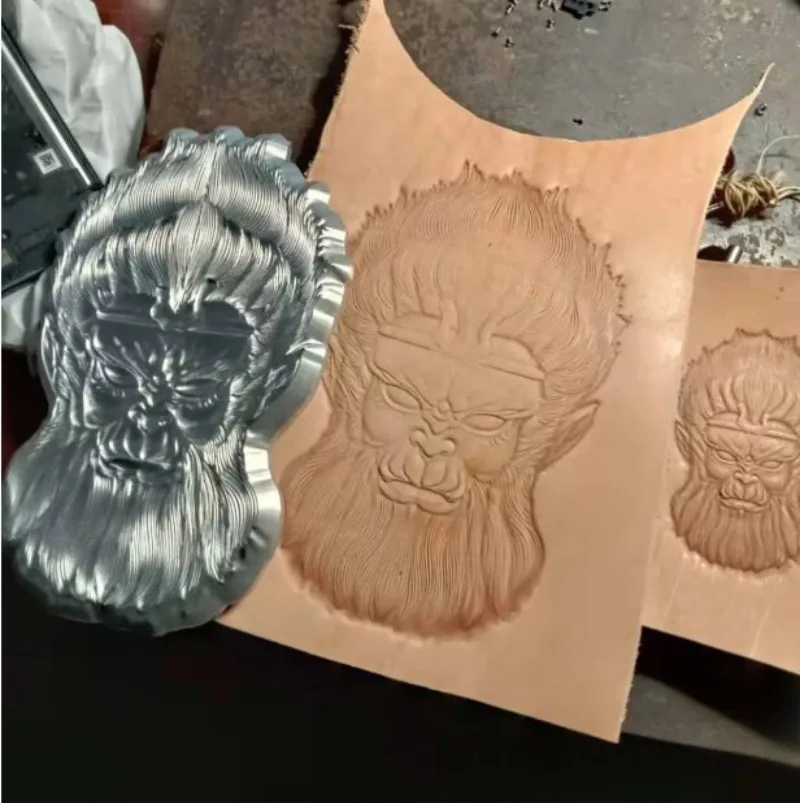 

3D кожаная форма для тиснения, металлические штампы Sun Wukong, черный Wukong, дизайн, формы для резьбы из алюминиевого сплава, штамповка для рукоделия из кожи