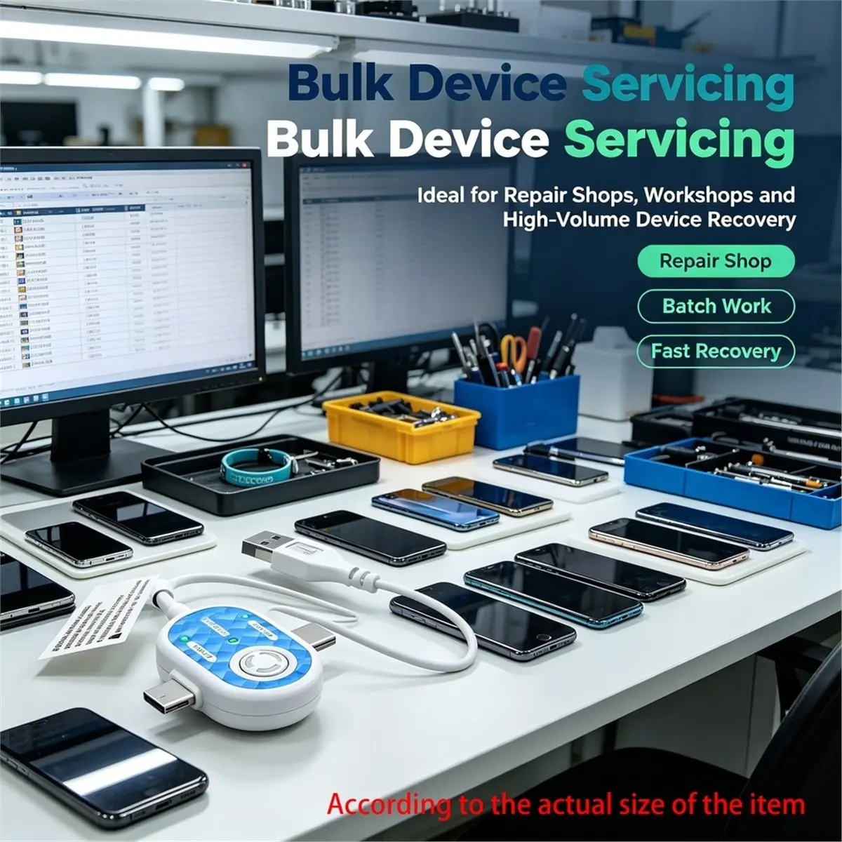 DFU Cable Auto DFU Mode for Phone No Button No Disassembly Deep Flashing Engineering Cable System Recovery Repair Tool