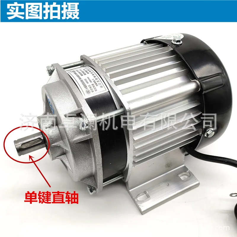 Permanent Magnet DC Geared Brushless Motor BM1418ZXF350W36V48V Single Key Straight Shaft Winding Machine