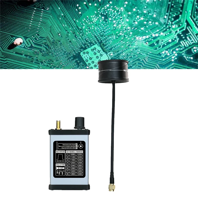 

1.3G 1.2G VTX Receiver Module Withcircular Polarized Antenna VRX Forfpv Long Rang Racer RC Drone