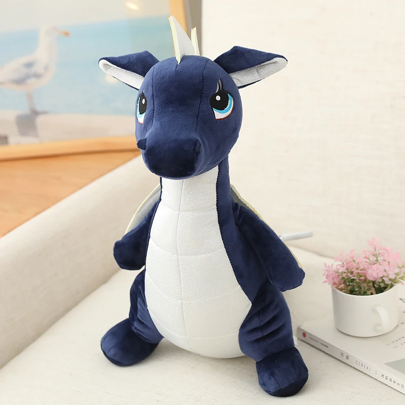 Leuke cartoon dinosaurus knuffel gevuld zachte dieren dinosaurus zachte pop Kds knuffel draak kussen verjaardagscadeau