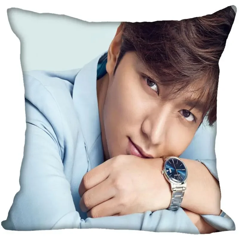 New Arrival Lee Min Ho Pillow Cover Bedroom Home Office Decorative Pillowcase Square Zipper Pillow Cases Satin Soft No Fade