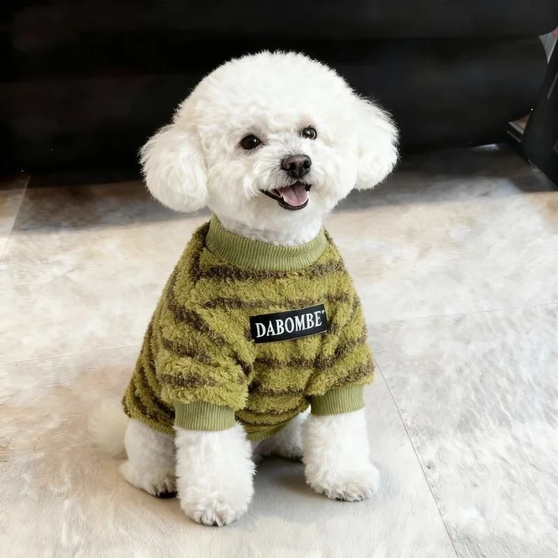 

Cozy Winter Pet Jumpsuit - Warm Plush Dog Onesie & Cat Bodysuit with Legs, Fleece Hoodie Outfit for Small Medium Dogs, Cold Weat