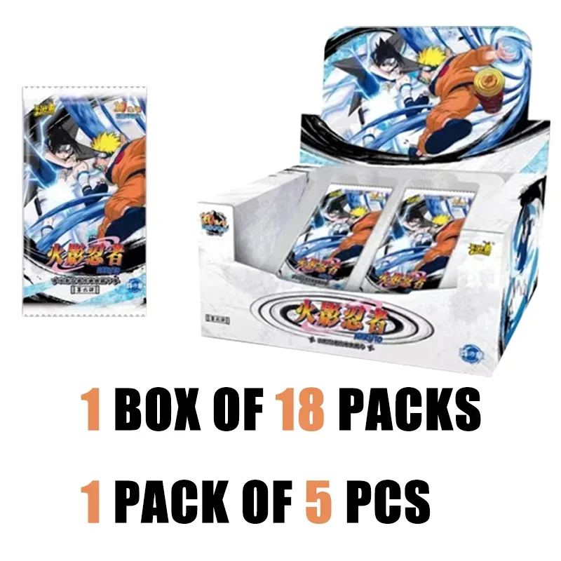 New KAYOU Genuine Naruto Cards Box Anime Figure Card Booster Pack Sasuke Collection Flash Card Toy Birthday Christmas Gifts