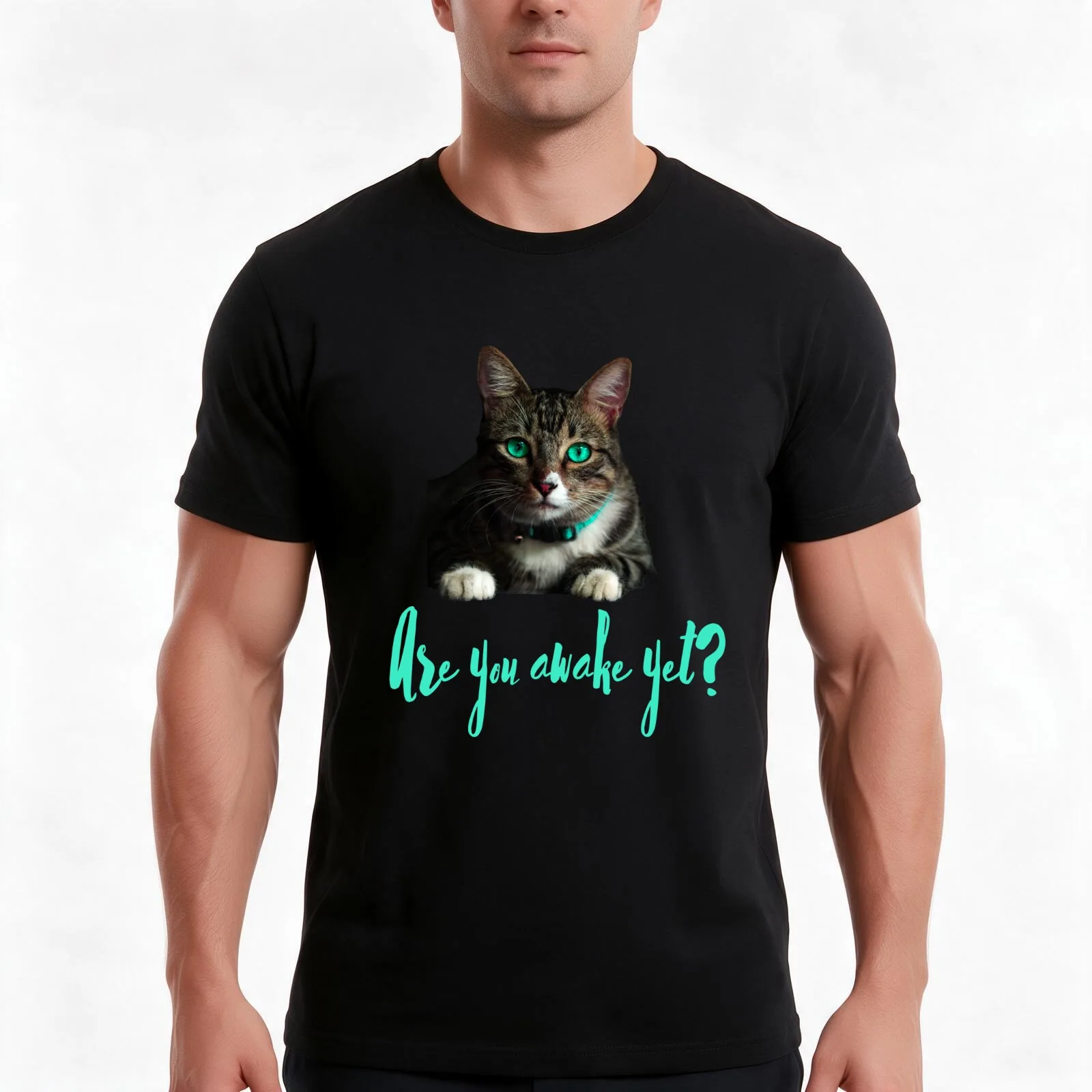 Are You Awake Yet? T-Shirt Summer Casual Cotton Tee Oversized Streetwear Tops Vintage Graphic Print Loose Fit Short Sleeve