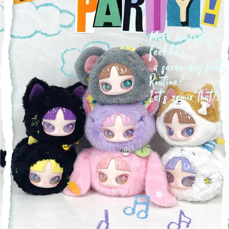 

Подлинная серия Inn Seven Day Party, слепая коробка, сумка на молнии, орнамент ручной работы, подарок, детский кулон, подарок для друзей, семьи, детей, пар