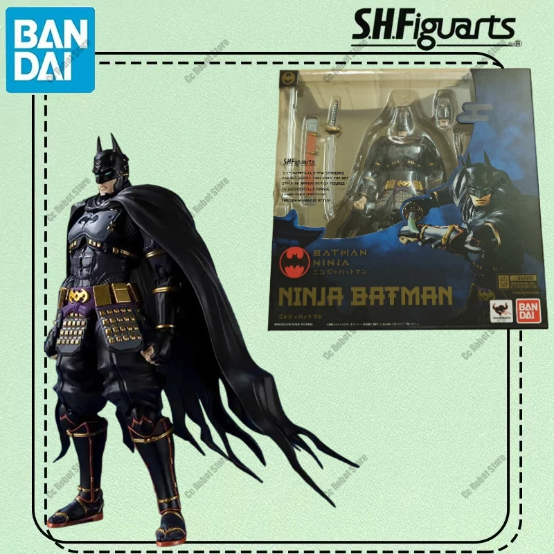 

Bandai Original MODEL KIT SHF Ninja Batman THE JOKER& Batman Action Figure Model Toys Gifts for Boys Collectible Foam Box Sends