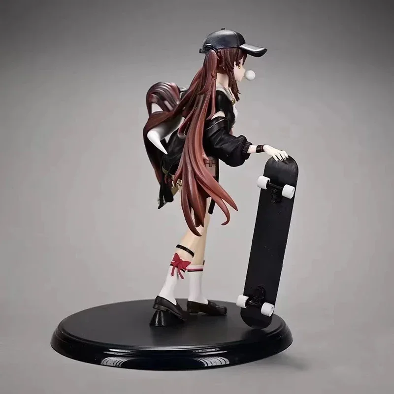 Figurine Genshin Impact Hutao en PVC de 23cm, jouet de collection, décoration, skateboard, beurre