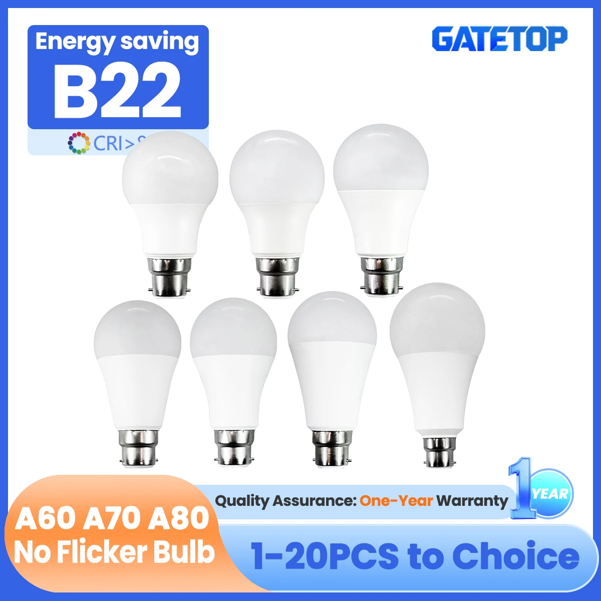 

1-20PCS B22 LED Bulb Lamps 24W 8W 9W 10W 12W 15W 18W Light Bulbs 220V 110V Warm Lighting for Foyer LivingRoom Decor Lampara Led