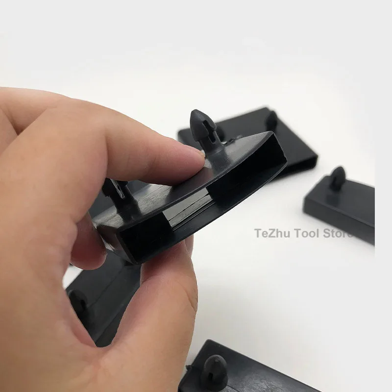 Black Plastic Square Replacement Sofa Bed Slat Centre End Caps Holder Inner Rubber Sleeve For Wooden Bed Bunks Frame Parts