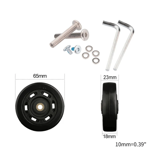 1 Pc Universal Suitcase Wheel Trolley Travel Flexible Mute Luggage Suitcase Swivel Wheel Replacement Repair Accessory 5 Universal Suitcase Wheel Trolley Travel Flexible Mute Luggage Suitcase Swivel Wheel Replacement Repair Accessory – view 5