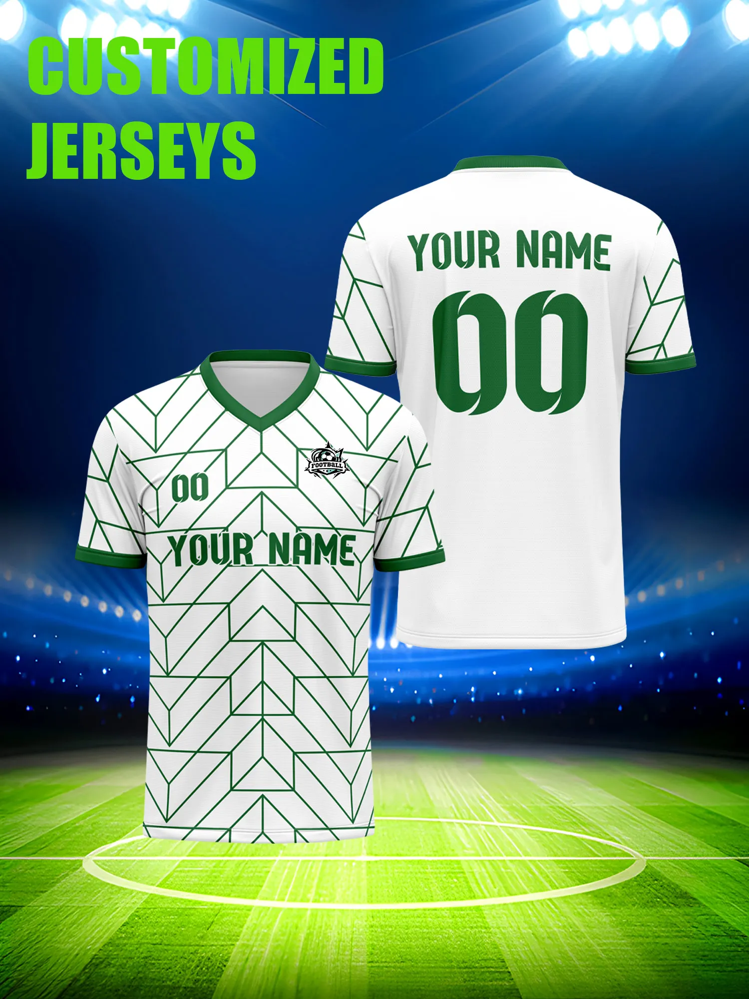 

Футбольная форма на заказ с индивидуальным изображением, номером и именем, динамичная спортивная униформа для команды