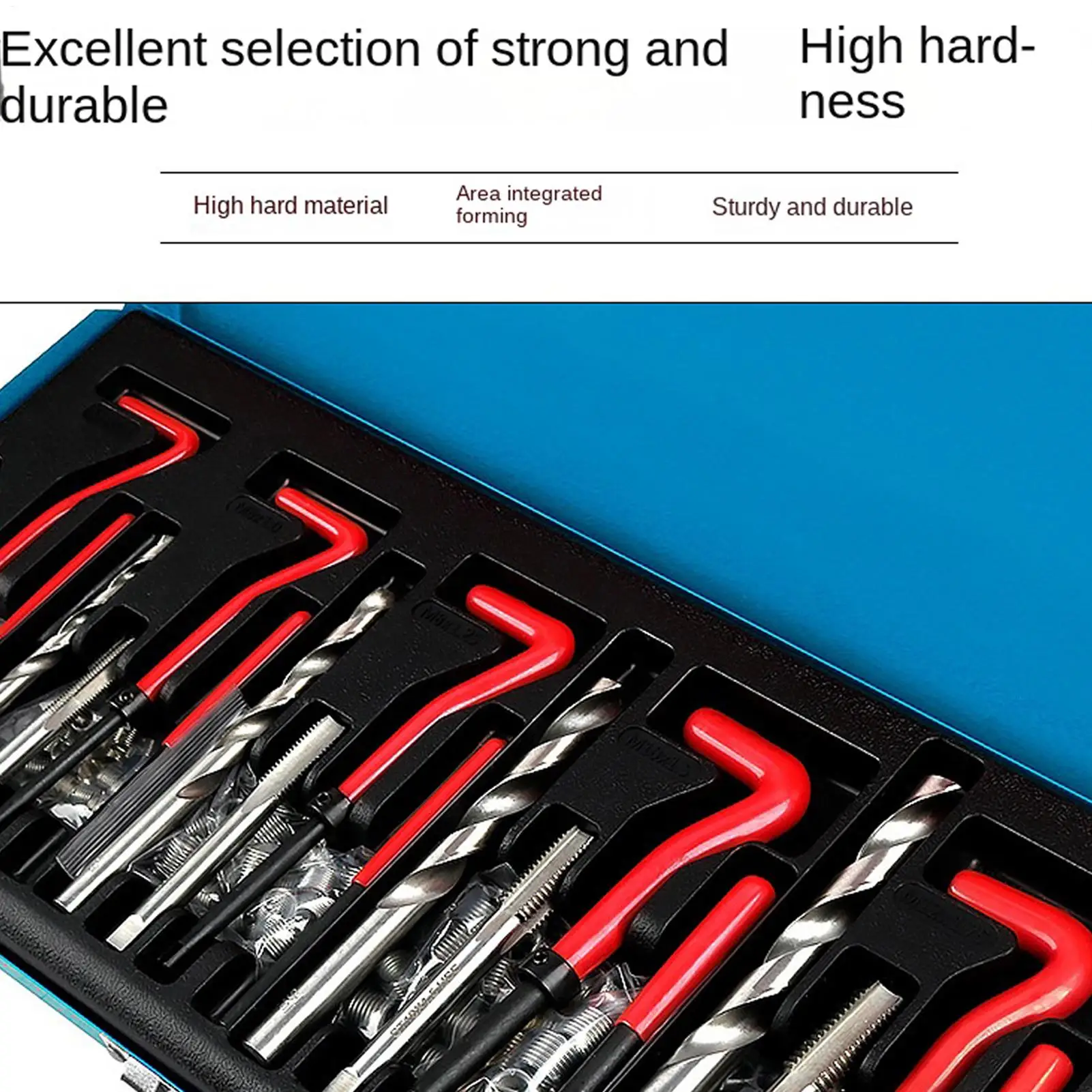 131Pcs Thread Repair Tool M5 M6 M8 M10 M 12 Coil Drill Insert Installation Kit Engine Block Restoring Damaged Set