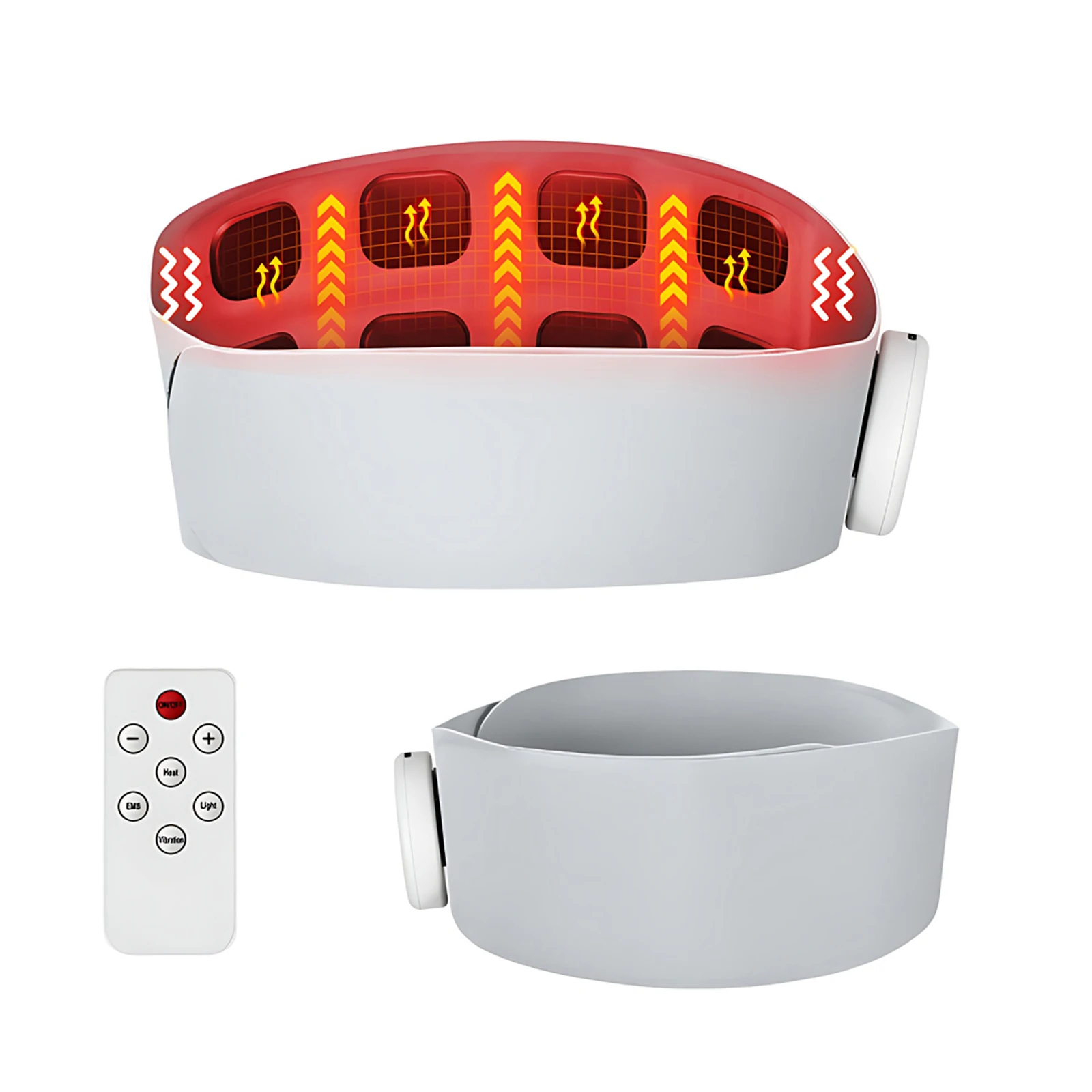 

Portable EMS & TENS Massager Red Light Heated Waist Massage Belt For Pain Relief & Abdominal Exercise Electric Device