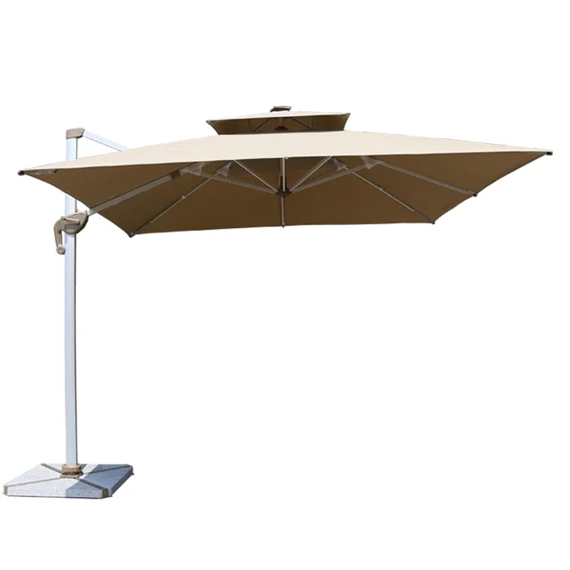 Outdoor Parasol Roman Umbrella Aluminum Alloy Outdoor Garden Garden Umbrella Square Advertising Booth Terrace Large Sun Umbrella