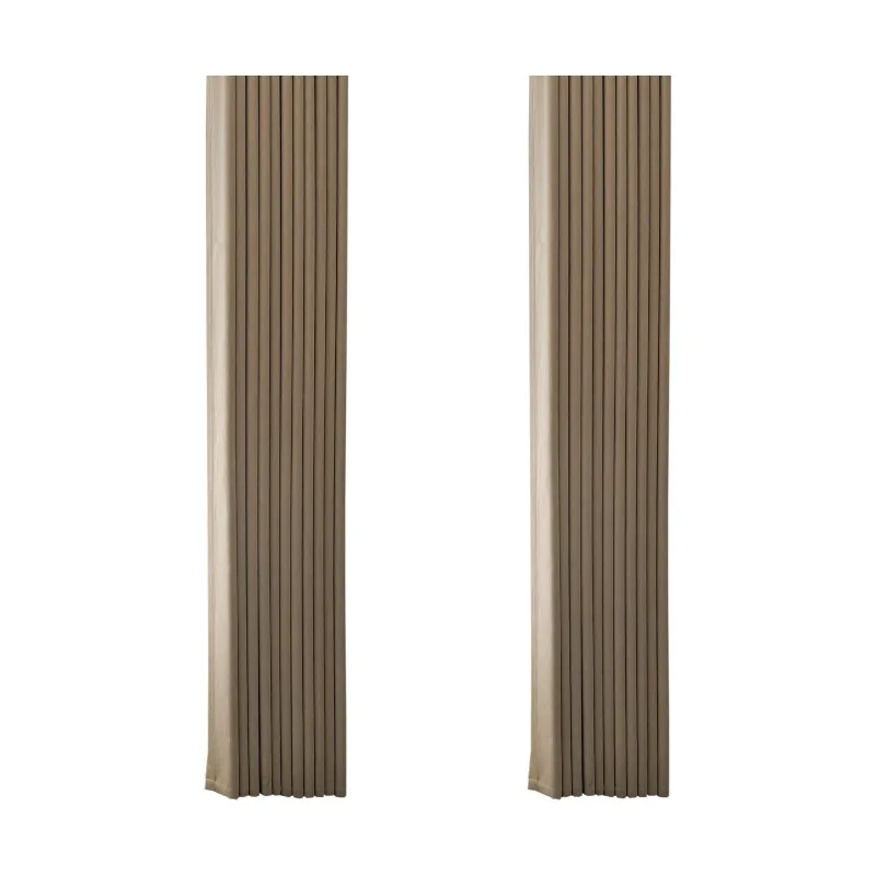 Double-sided Same Color Cashmere Chenille Curtains, Upgraded Scratch Resistant, High Shading Double Door Width Drapes