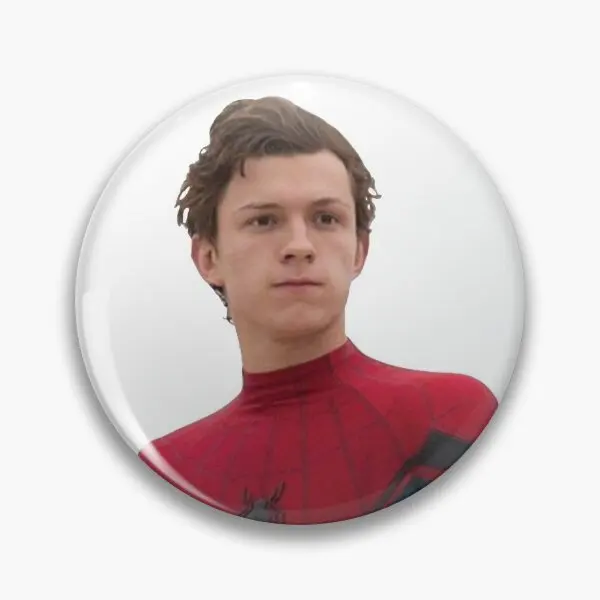 Tom Holland  Soft Button Pin Decor Lapel Pin Metal Cute Hat Gift Jewelry Collar Women Clothes Badge Lover Creative Brooch