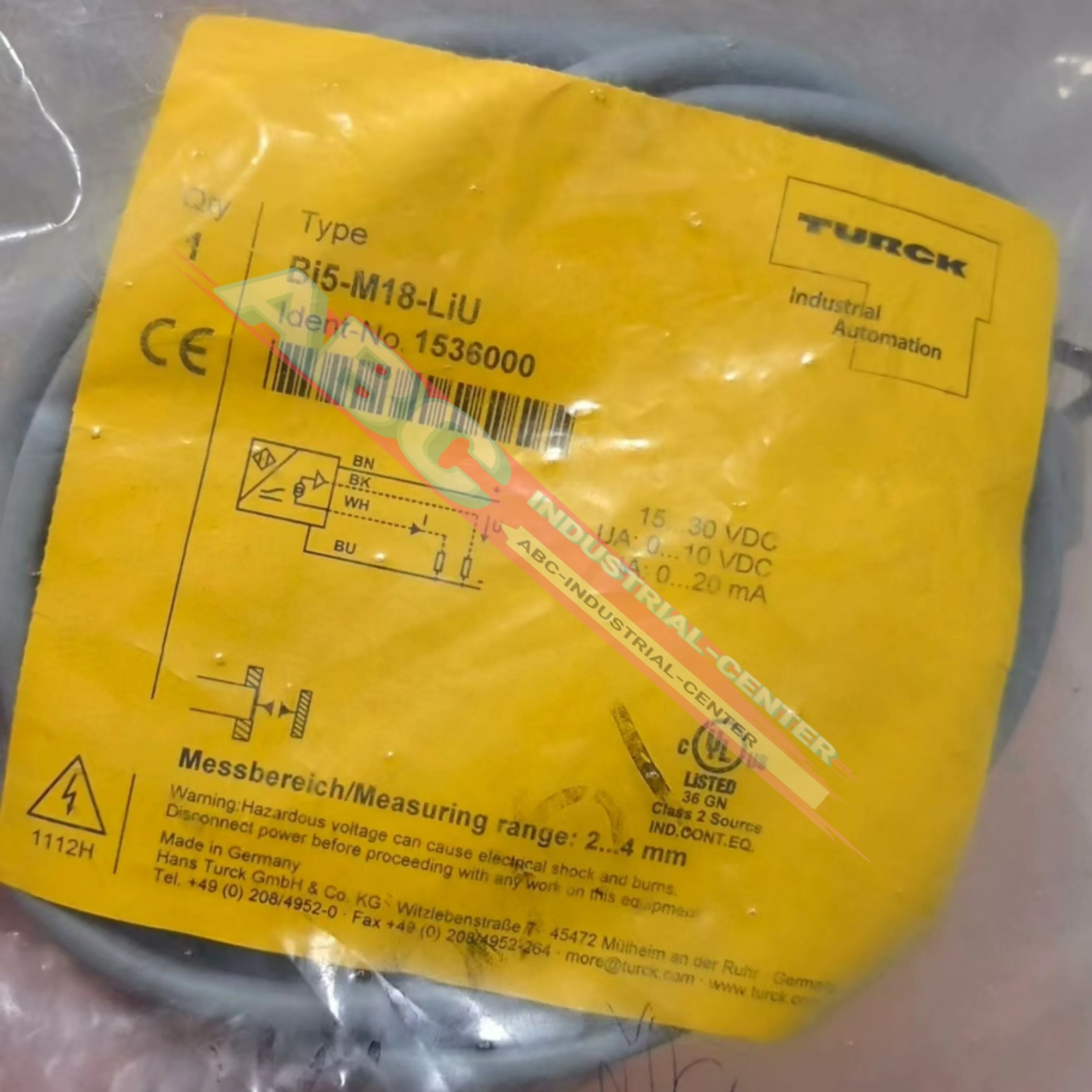 

BI25-G47SR-VP4X2 Inductive Sensor brand new BI5-M18-LIU