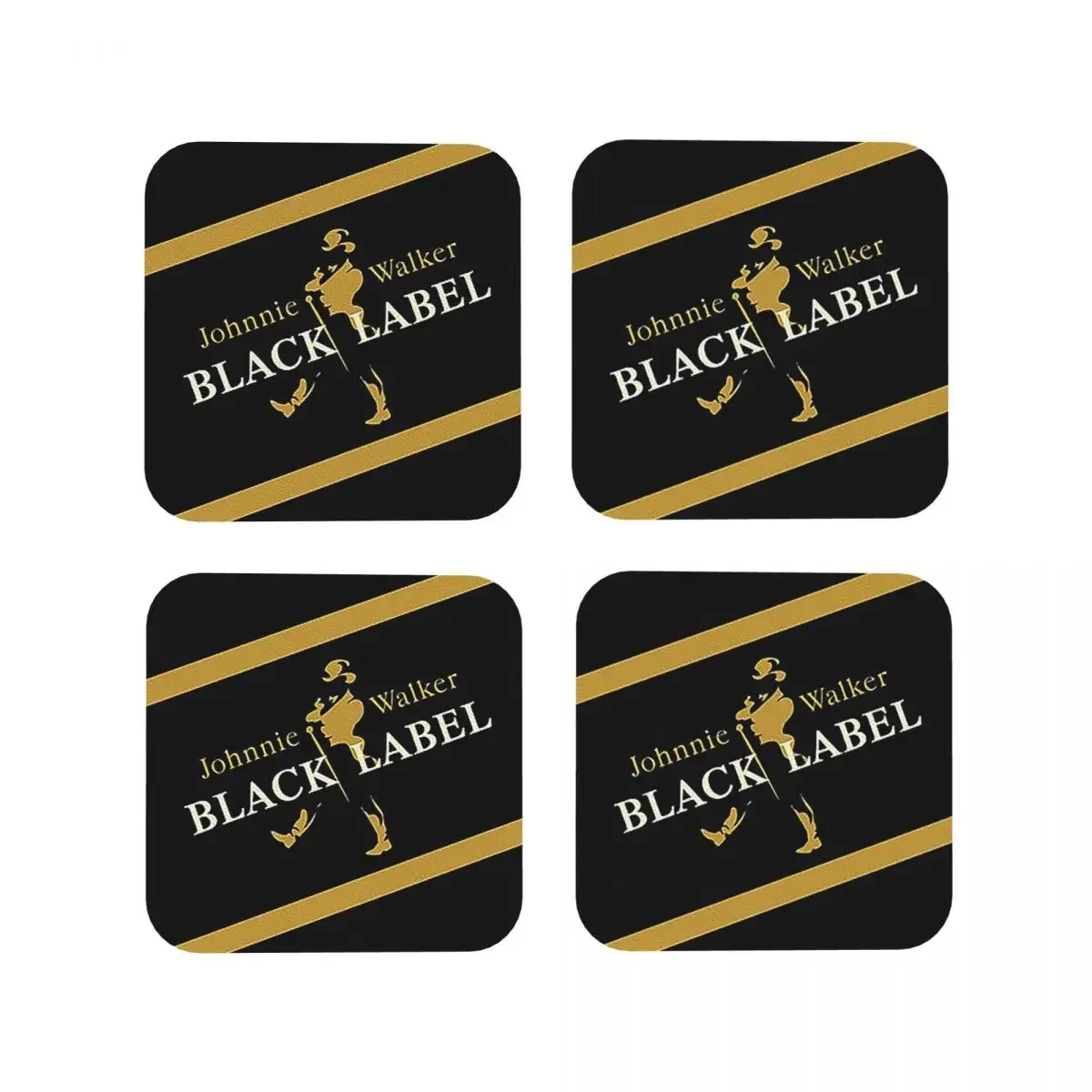 Johnnie Walk Coasters Kitchen Placemats Non-slip Insulation Cup Coffee Mats For Decor Home Tableware Pads Set of 4