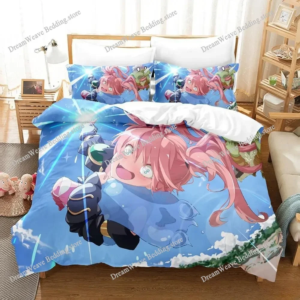 That Time I Got Reincarnated As A Slime Bedding Set Single Twin Full Queen King Size Bed Set Adult Kid Bedroom Duvet Cover Sets9