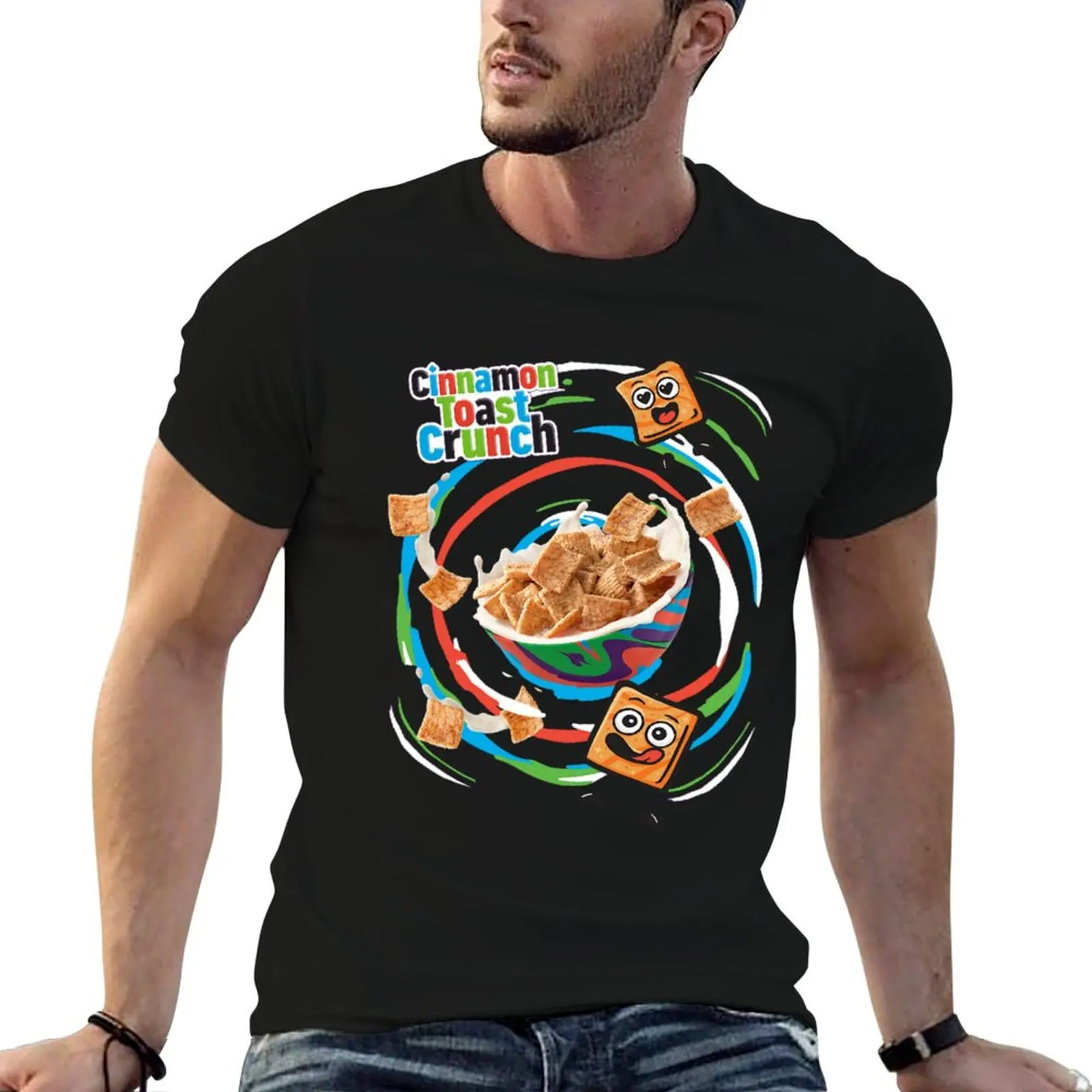 Camiseta Cinnamon Toast Crunch vintage nueva edición niños estampado animal camisetas para hombre paquete