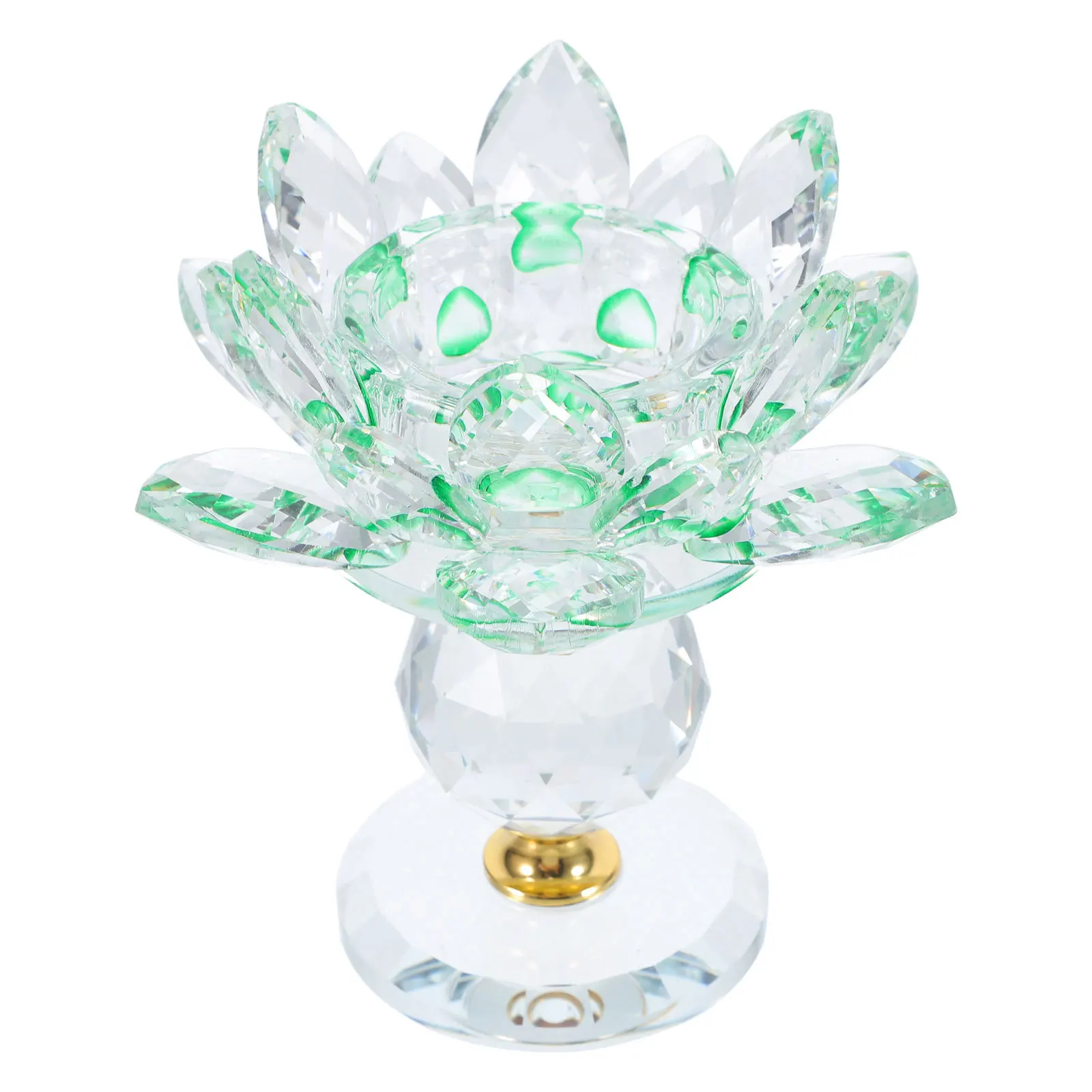 

Crystal Lotus Flower Shaped Holder Tealight Votive Candlestick Dining Table Wedding Decor Lotus Holder