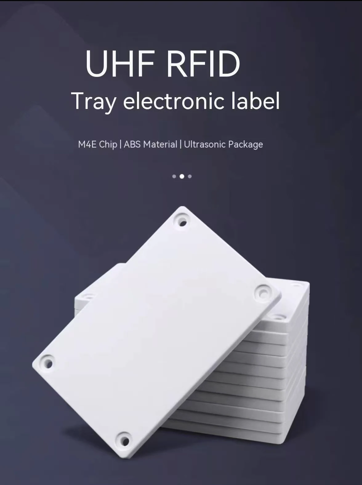 10 pz UHF RFID Scaffale per pallet Tag elettronico 18000-6C Gestione magazzino 860-960 MHz ABS impermeabile Smart Tag U8/M4E Chip