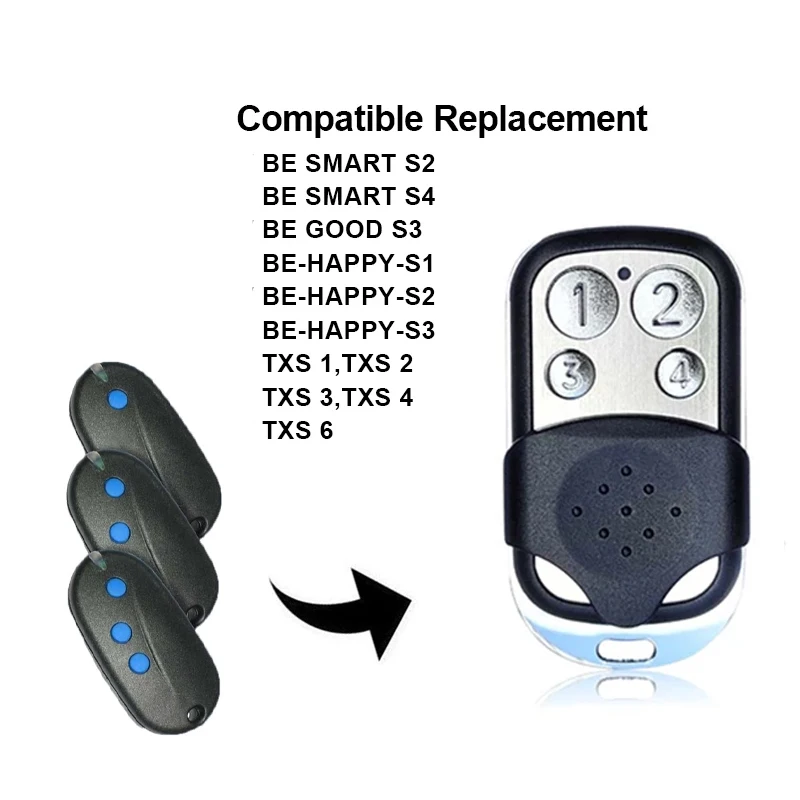 For SEAV TXS1,TXS2,TXS3,TXS4,TXS6,SEAV BE HAPPY S1,HAPPY S3,BE SMART S2 remote duplicator clone 433.92MHz fixed code key fobs