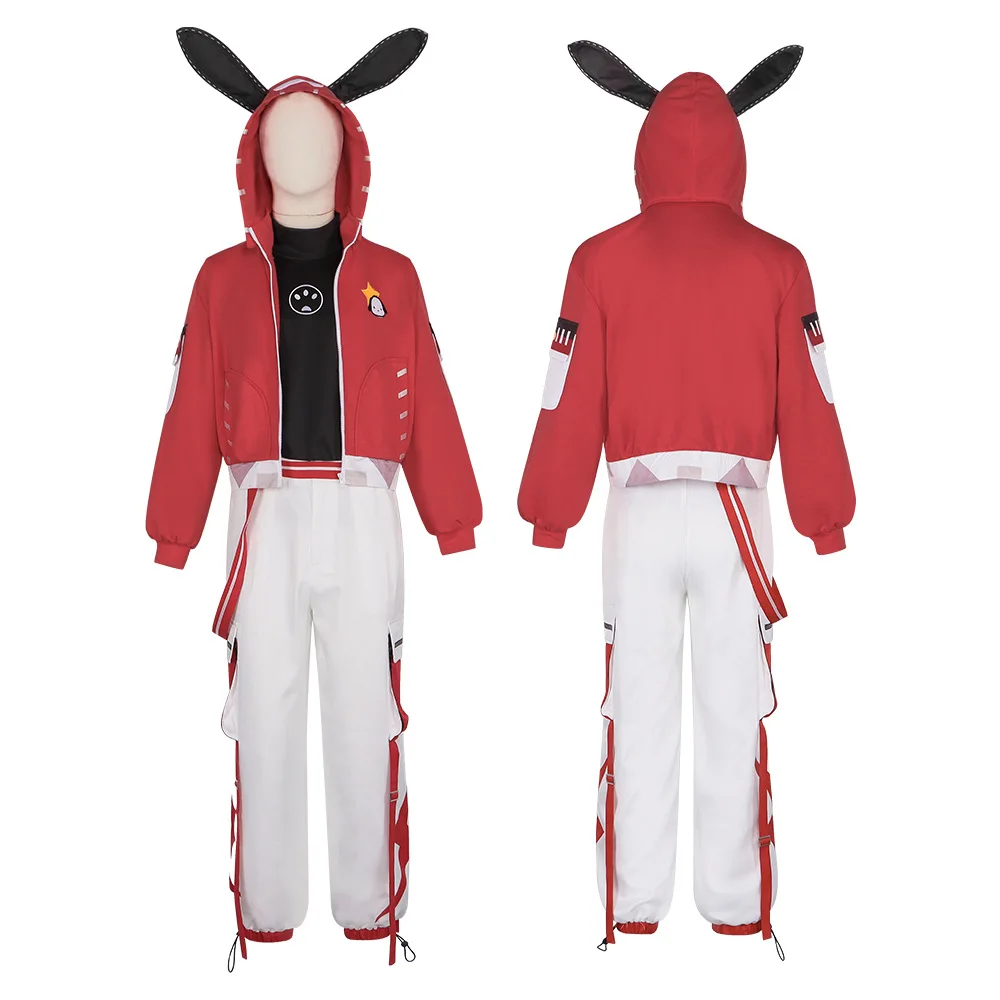 Luca BalsaNew لعب الأدوار سجين الجلد تأثيري حلي شعر مستعار الزي اليومي كوميك كون القتال تمويه هالوين