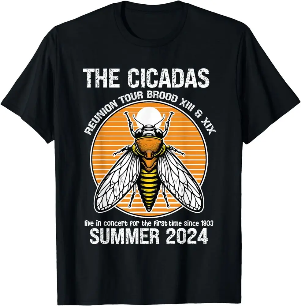 Cicada Brood XIII XIX Summer 2024 Reunion Tour Swarm Cicadas T-Shirt For Men Clothing Women Tees High Quality Short Sleeve