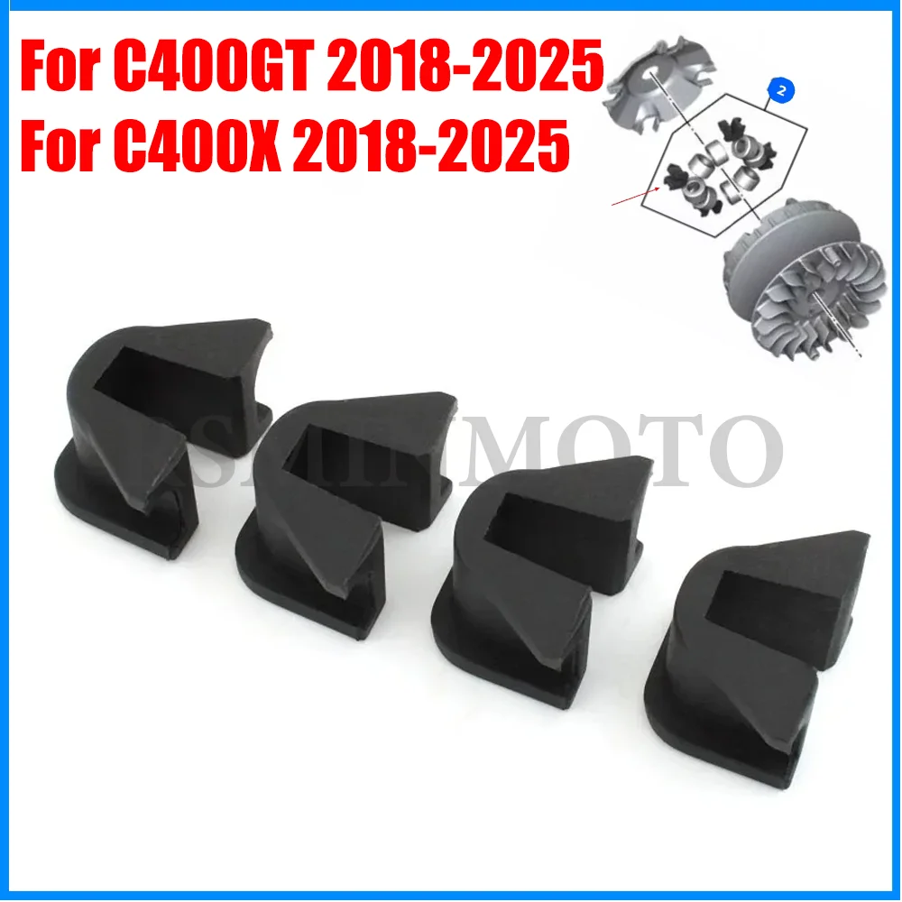 Damper Buffer Rubber Wheel Bushing Block Buffer Slider For BMW C400GT C400X 2018 2019 2020 2021 2022 2023 2024 2025 24818393614