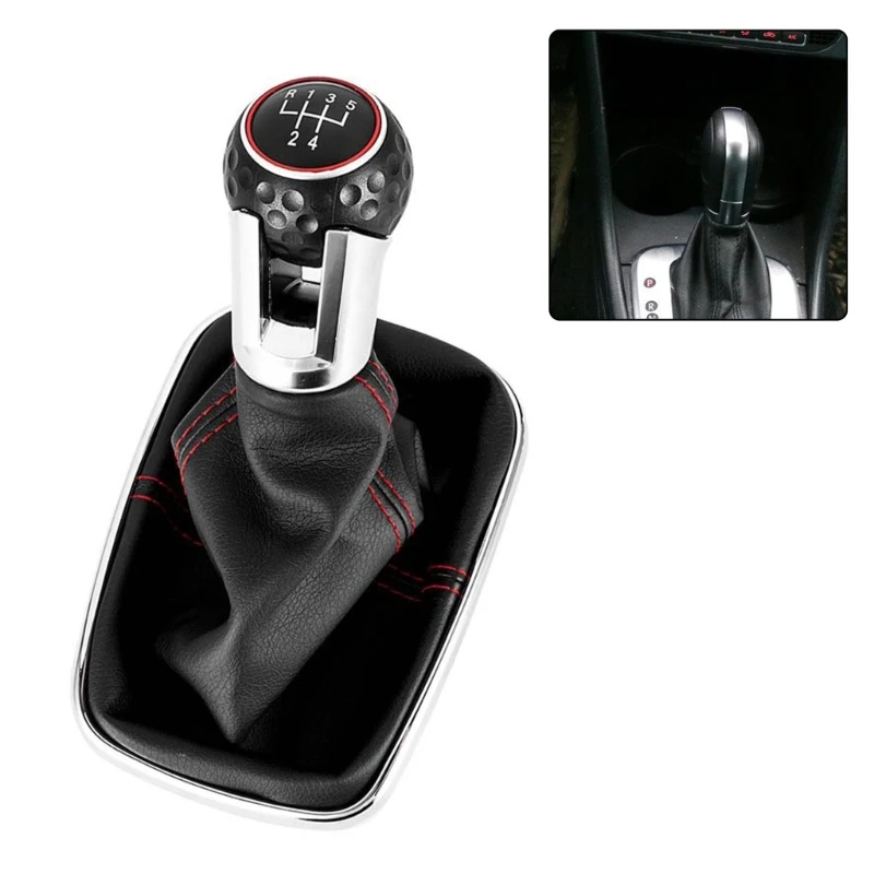 5/6 Speed 12mm Gear Shifter Knob Lever Shifter Gaiter Boot Suitable For Golf Enhanced Driving Experience Wear Resistance