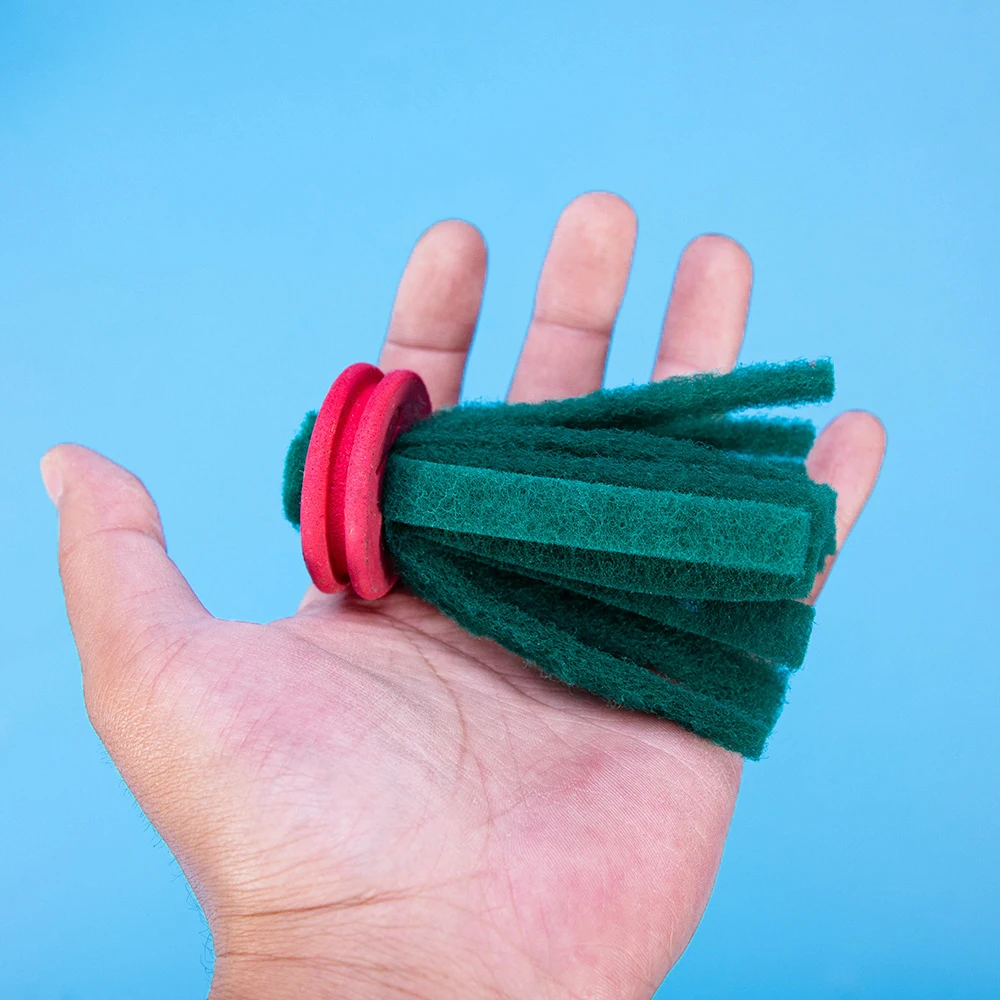 3/5 قطعة ممسحة التورخ الأسماك تربية ممسحة الأسماك الزخرفية سرير التورخ لحوض السمك الأسماك البيض التفرخ ممسحة حوض السمك لوازم التغذية #6