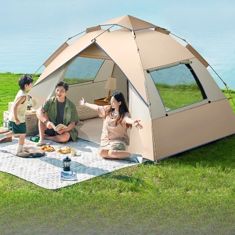 

Instant Easy Setup Camping Tent Waterproof Thickened Portable Foldable Outdoor Backpacking Family 2 3 Person Ultralight Tent