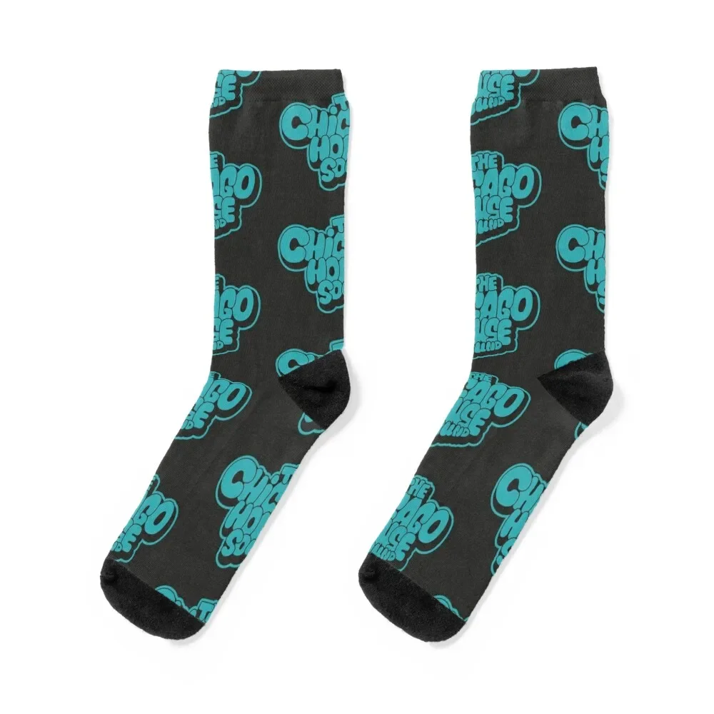 

Chicago house Sound - Chicago House Music - Blue Shirt design Socks designer brand soccer anti-slip Socks Female Men's