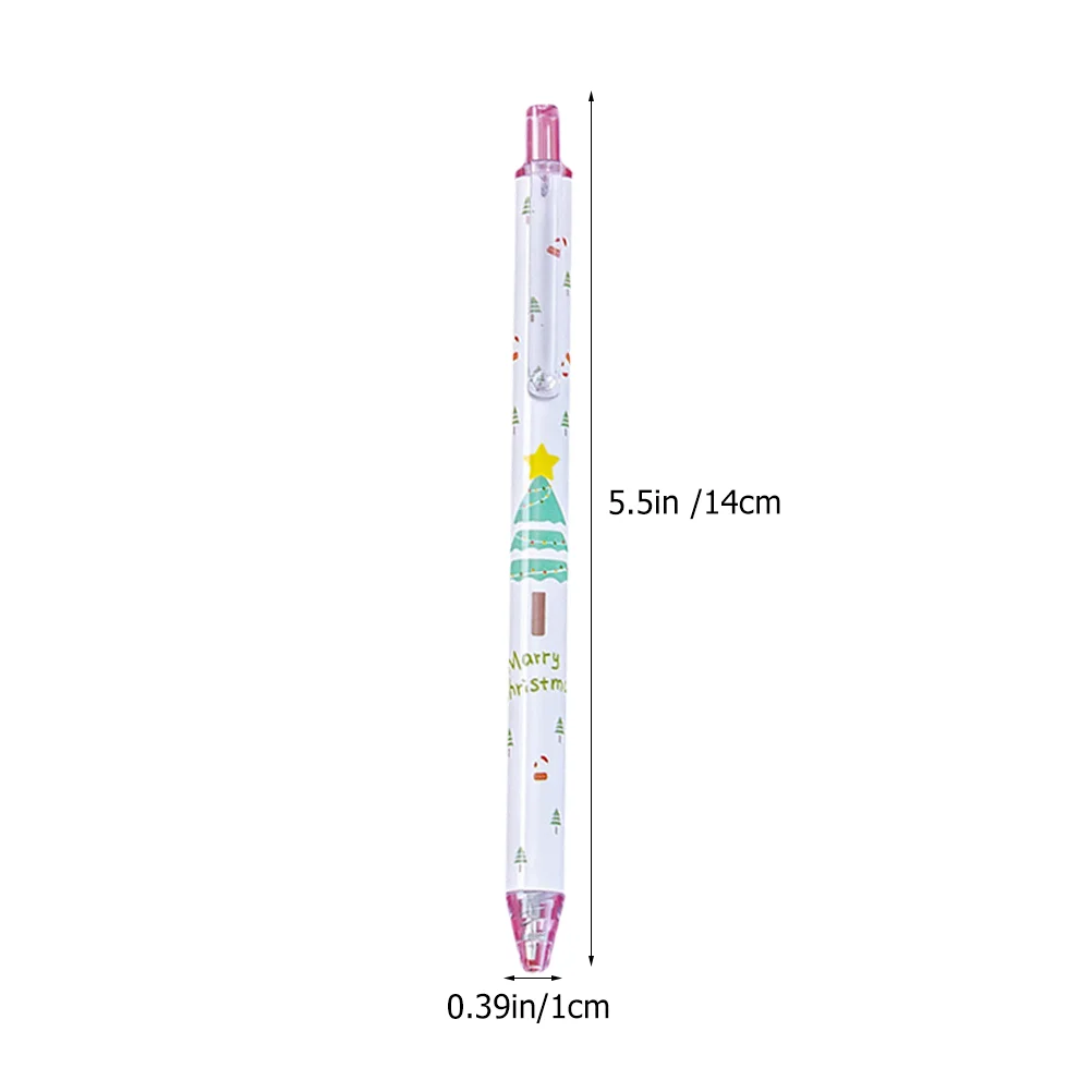 学生のためのクリスマスボールペンジェルペン、学生用品、かわいいペン、ワークライティングツール、プラスチック賞、24個